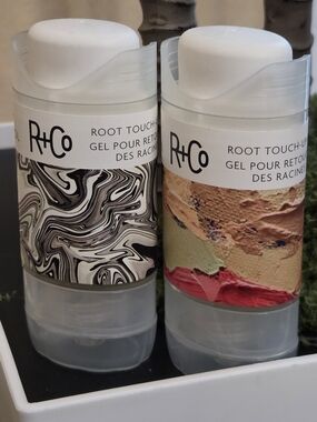 R+Co Root Touch-Up Gel Bundle Black Noir & Light Brown 15ml Each New